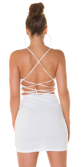 Minidress with open back White